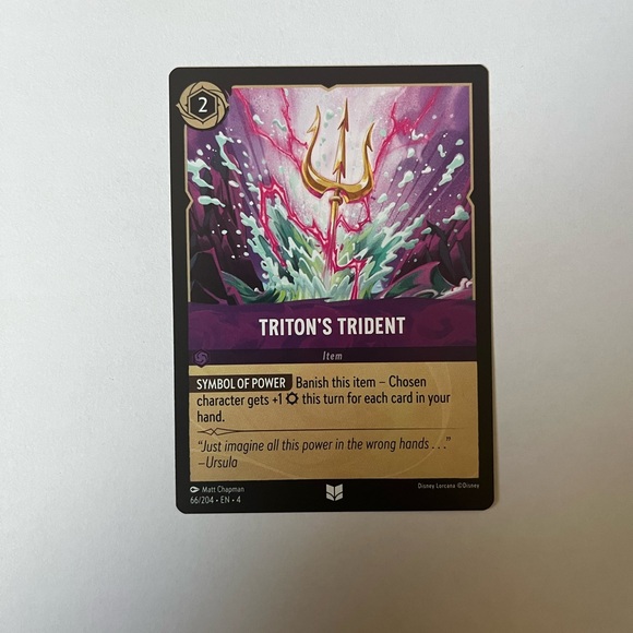 Disney Other - Triton's Trident 66/204 Ursula's Return Regular